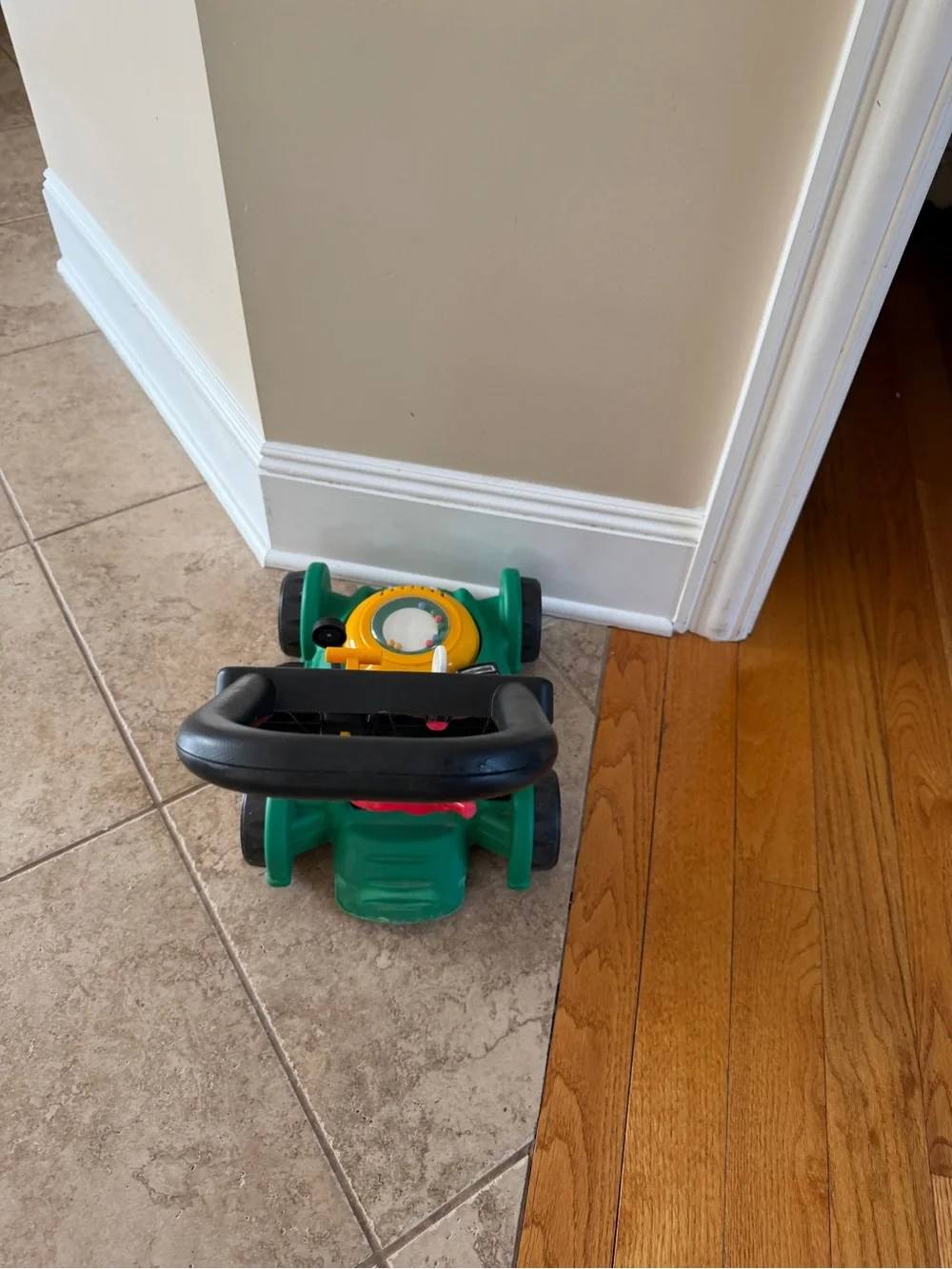 Little Tikes Plastic Green Push Lawn Mower Toy with Interactive Play Panel Kids